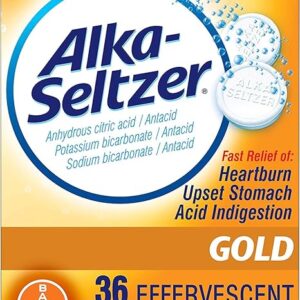 Alka Seltzer Gold - 36 Effervescent Tablets (Pack of 4)