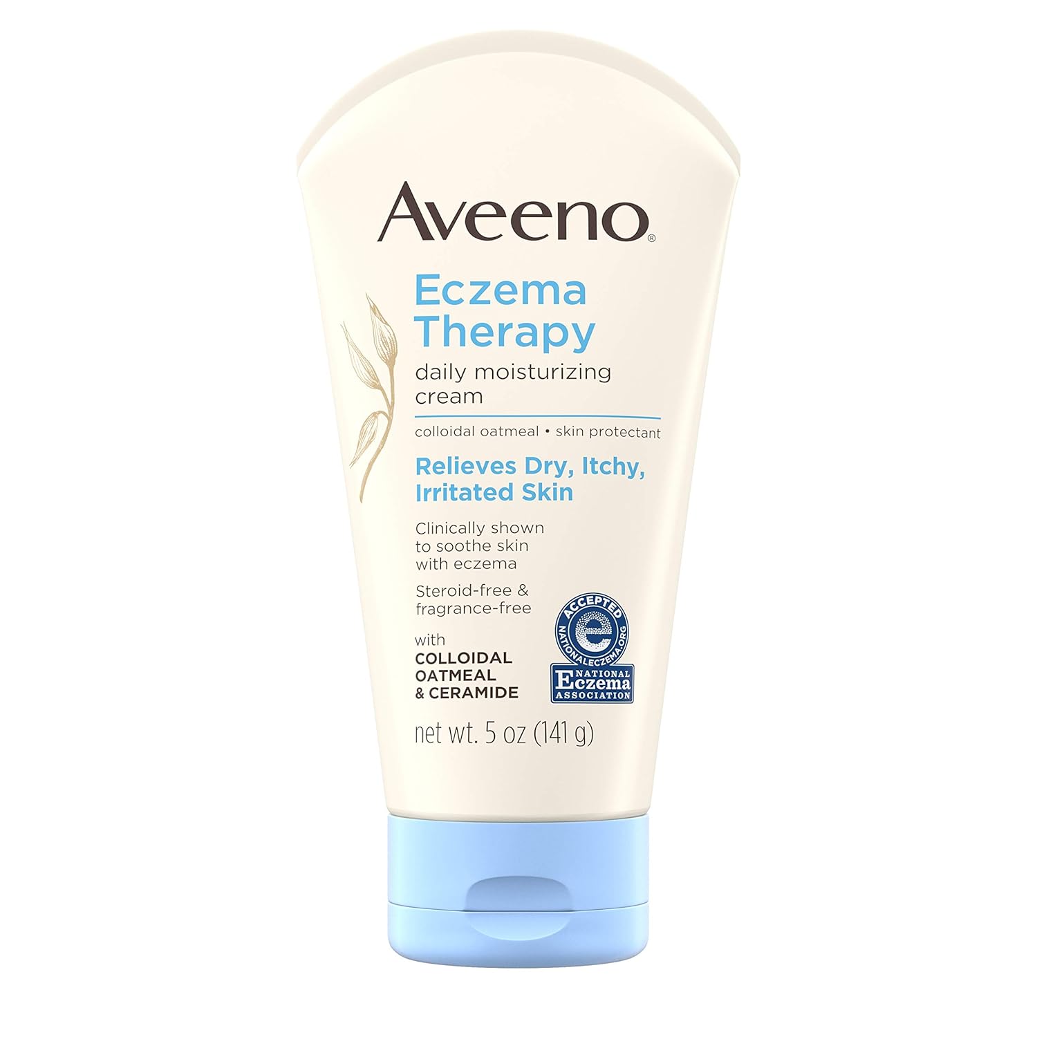 Aveeno Eczema Therapy Daily Moisturizing Cream, 5 Oz (Pack of 12)