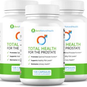 Ben's total health prostate supplements for men with beta sitosterol | prostate health and prostate relief | best prostate health supplements for men with beta-sitosterol supplement | 360 Capsules