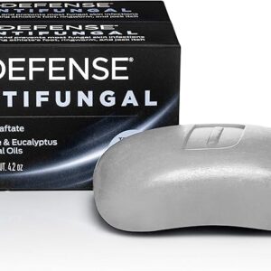 Defense Antifungal Bar Soap 2-Pack | Jock Itch, Ringworm, Athlete's Foot, Skin Fungus | Medicated Anti Fungal Treatment (Two Bars, No Case)