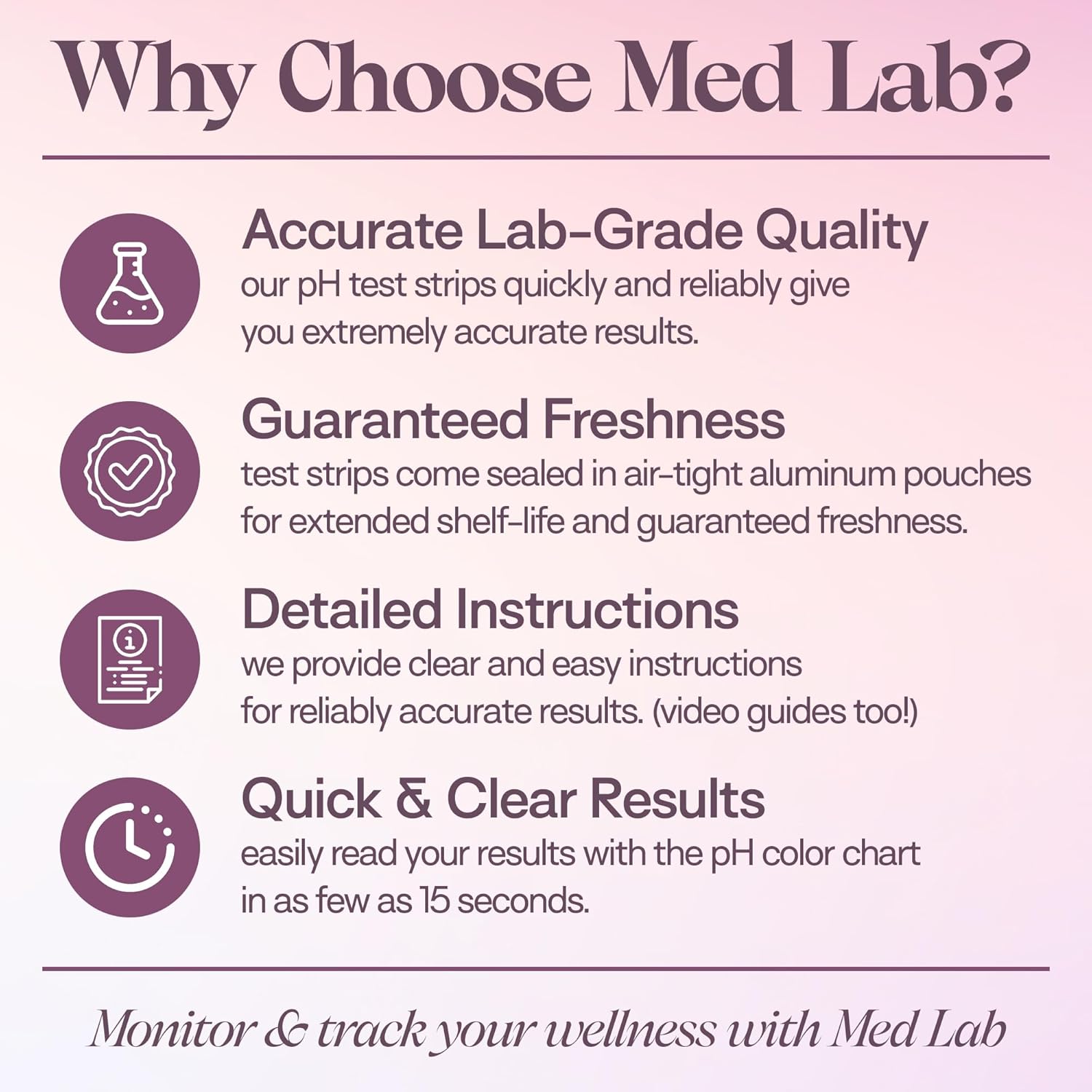 Vaginal ph test strips for women(50 cnt). BV Bacterial Vaginosis and Yeast Infection Test Strips. Feminine pH test for Vaginal Health, Acidity, and Alkalinity. Strips in Sealed Pouches - Image 3