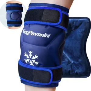 Ice Pack Wrap Around Entire Knee After Surgery, Reusable Gel Large Ice Pack for Knee Injuries, Pain Relief, Swelling, Knee Surgery, Sports Injuries, 1 Pack Blue
