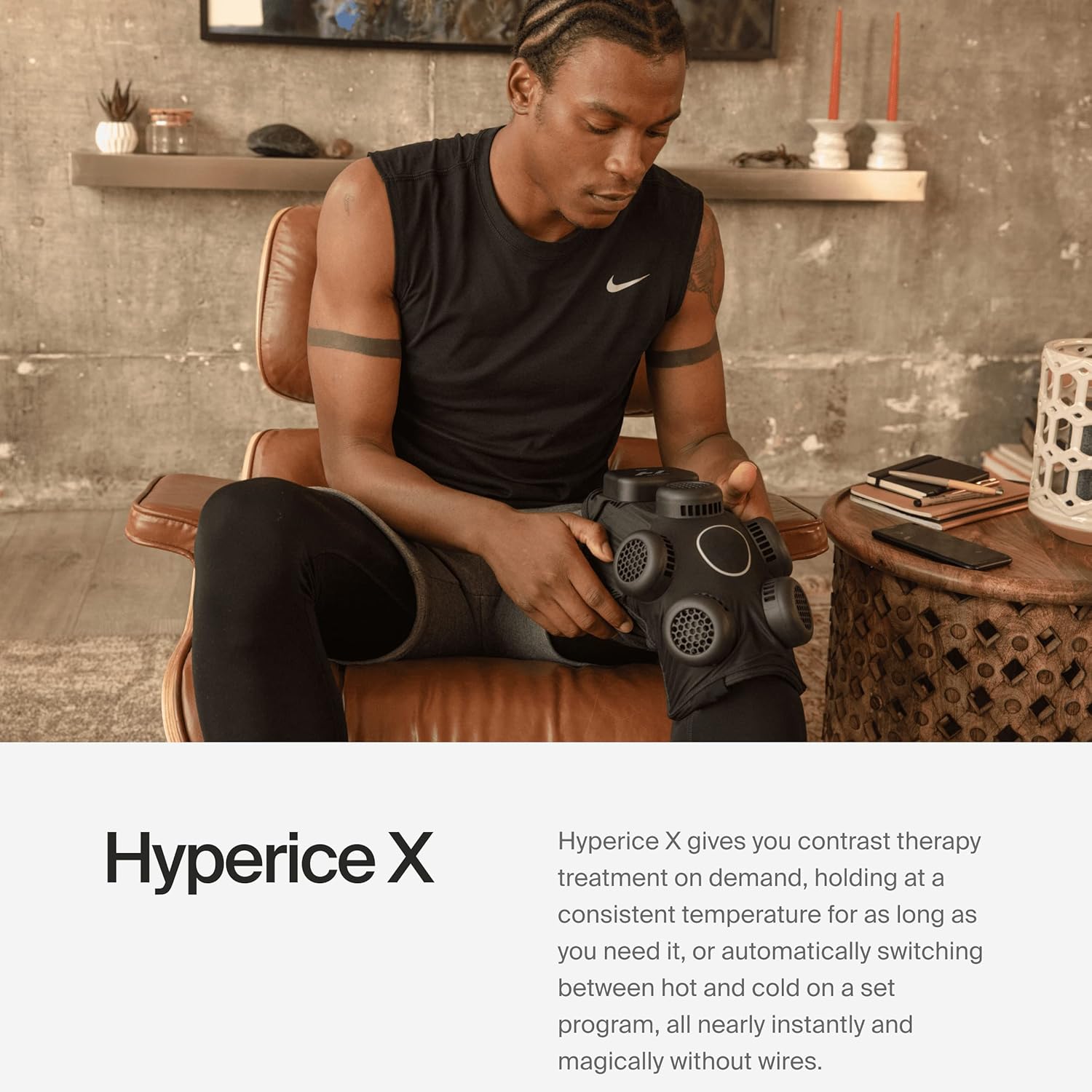 Hyperice X Knee Device - Advanced Heat and Cold Contrast Therapy - Pain and Inflammation Relief - Provides Increased Range of Motion - FSA/HSA Eligible - Image 3
