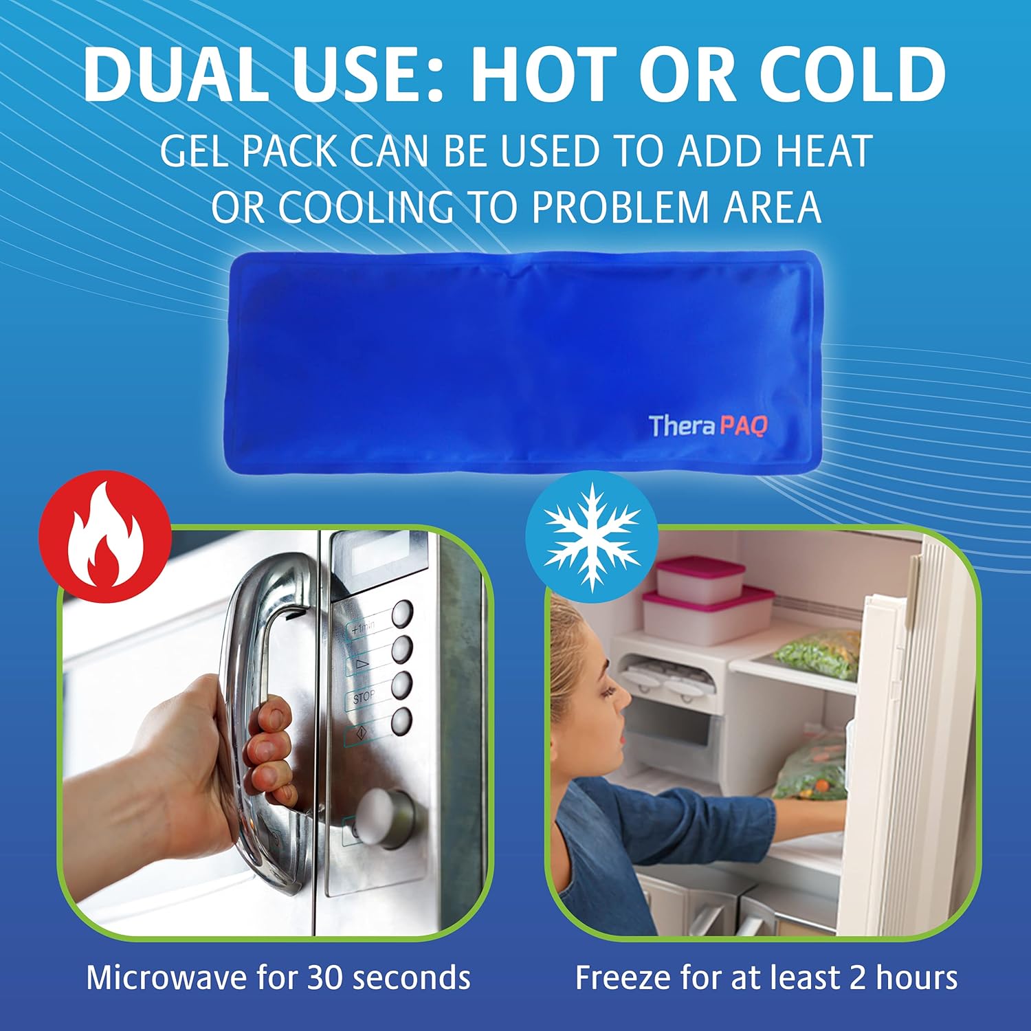 Wrist Ice Pack Wrap -Reusable Hand Ice Pack, Hot and Cold Gel Compression for Pain Relief from Arthritis, Swelling, Carpal Tunnel, Surgery for Athletes and Elderly -Pregnancy Must Haves - Image 3