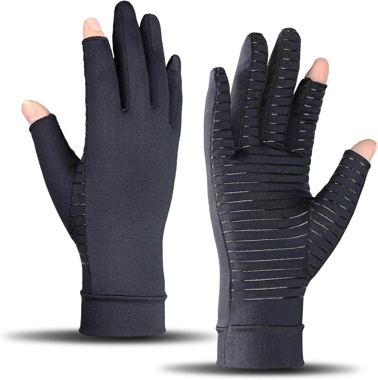 Copper Arthritis Gloves for Hand Pain Relief, Rheumatoid Osteoarthritis, Swelling, Carpal Tunnel, Compression Gloves for Arthritis for Men and Women