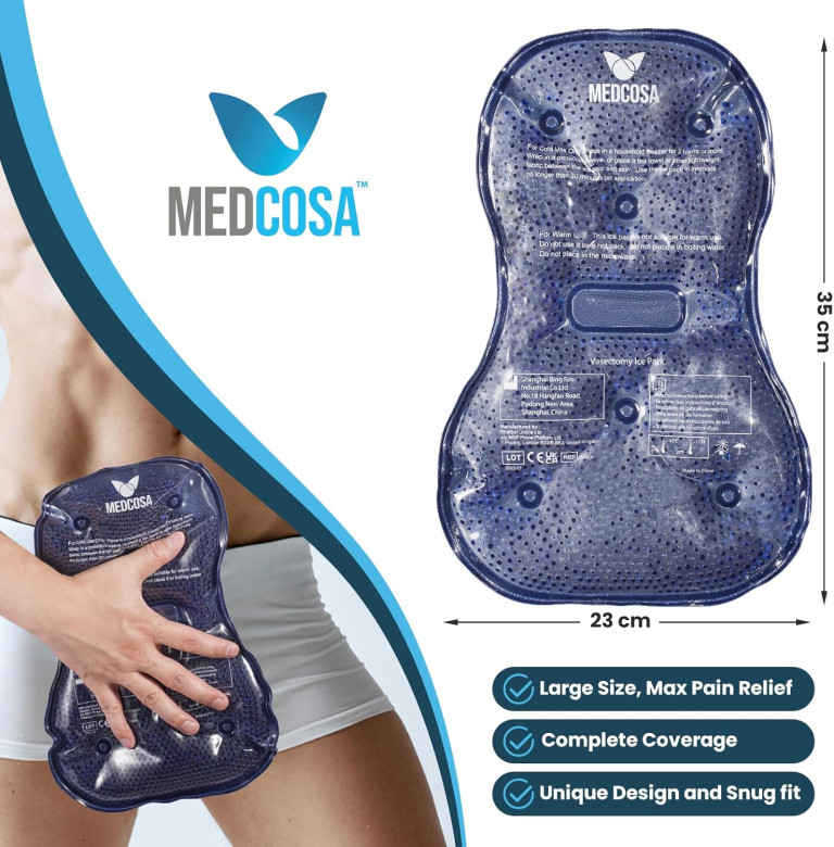 Vasectomy Ice Pack - Professional Cold Therapy - Reduces Pain & Swelling After Vasectomies, Hernia or Varicocele Surgery - Reusable for Testicular Injuries - Image 5