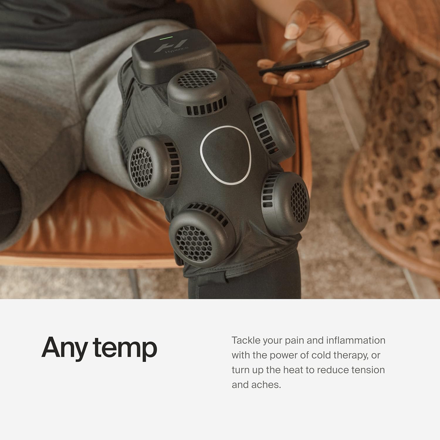 Hyperice X Knee Device - Advanced Heat and Cold Contrast Therapy - Pain and Inflammation Relief - Provides Increased Range of Motion - FSA/HSA Eligible - Image 4