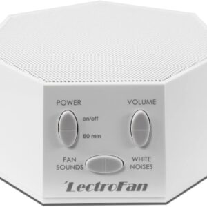 LectroFan High Fidelity White Noise Machine with 20 Unique Non-Looping Fan and White Noise Sounds and Sleep Timer