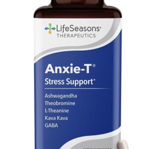 Anxie-T - Stress Relief Supplement - Supports Mood & Mental Focus - Feel Calm and Relaxed - Eases Tension & Nervousness - Ashwagandha, Kava Kava, GABA & L-Theanine - 60 Capsules
