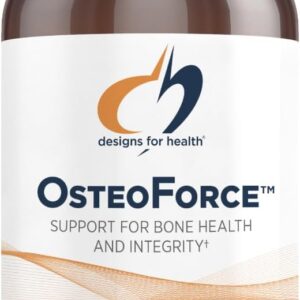 Designs for Health OsteoForce - Premium Bone Support Supplement - Highly Absorbable Nutrients Calcium Malate, Magnesium, Zinc Bisglycinate Chelate, Vitamins D + K - Non-GMO, Soy Free (120 Capsules)