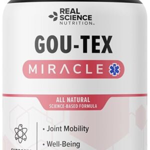 Offers Gou-Tex Miracle Helping Relieve Symptoms of Gout Such as Severe Pain, Stiff and Swollen Joints, Discomfort, Inflammation and Redness, Limited Range of Motion