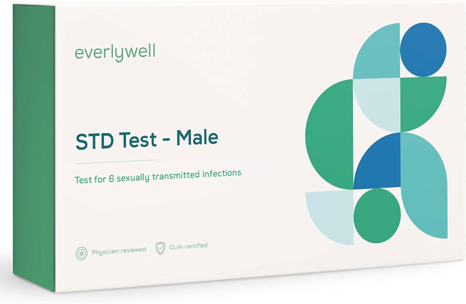 Everlywell Male STD Test at Home Test for 6 Common STDs - Accurate Blood and Urine Analysis - Results Within Days - CLIA-Certified Adult Test