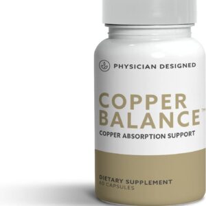 PD VARS Physician Designed Copper Balance Supplement - Fibromyalgia Support, Reduced Nerve Pain, Fibro Fog, 9 Essential Immune Boosting Vitamins, 60 Capsules
