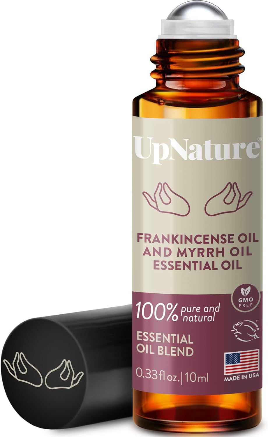 UpNature Frankincense and Myrrh Essential Oil Roll On – 100% Natural Frankincense & Myrrh for Skin & Face