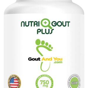 NutriGout Plus - Uric Acid Support Premium Formula - 60 Vegetarian Capsules - 750 mg per Capsule