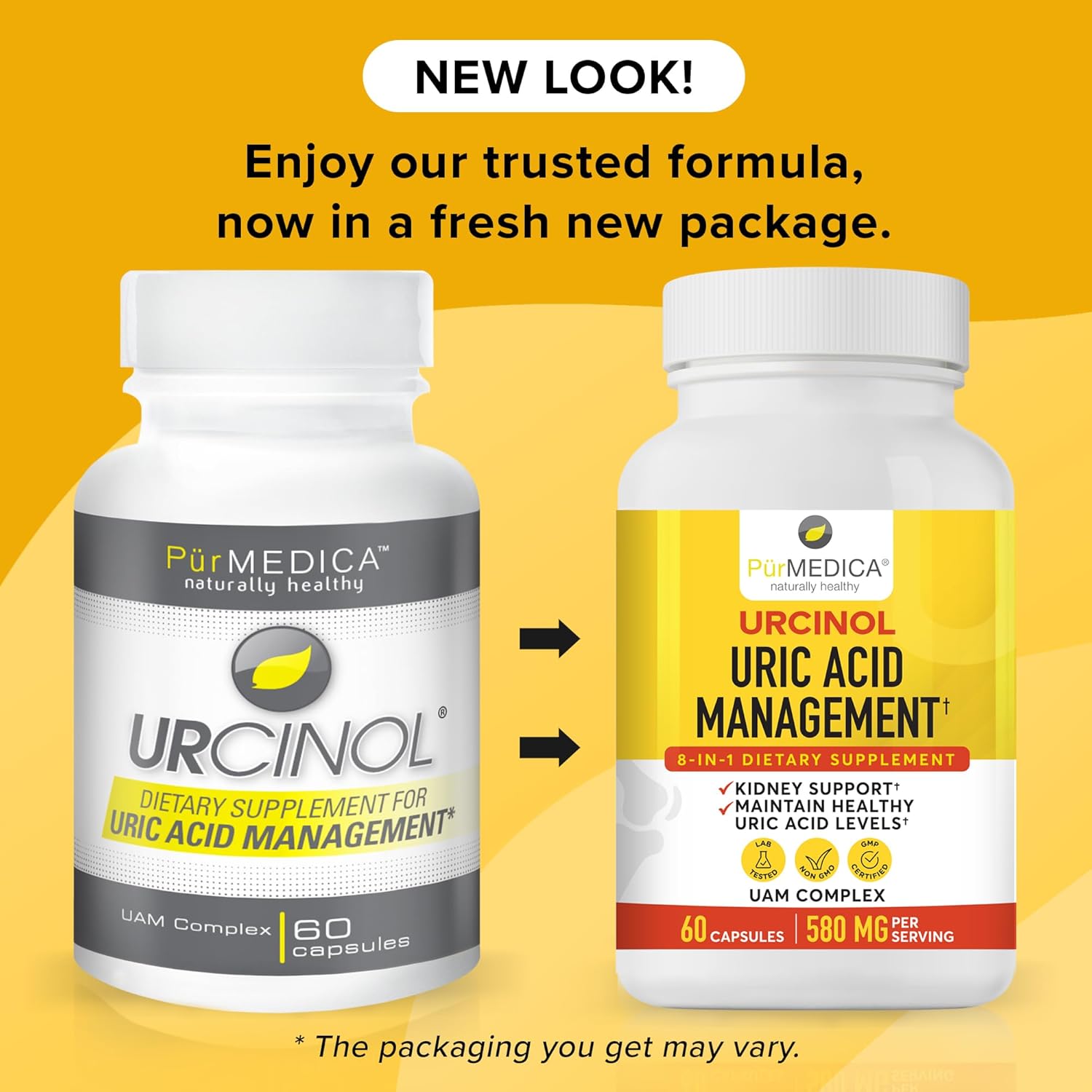 Urcinol Uric Acid Supplement for Joint Support - 60ct (Pack of 1) - Uric Acid Support Formula with Turmeric Root, Acai, Banaba Leaf, Celery Seed, Yucca Stalk - Image 2