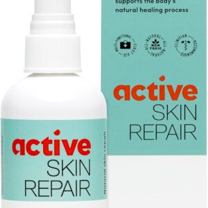 Active Skin Repair First Aid Healing Skin Spray - Natural & Non-Toxic with Hypochlorus Acid for Minor Cuts, Wounds, Scrapes, Rashes, Sunburns, & More, HSA/FSA Eligible, 3 oz