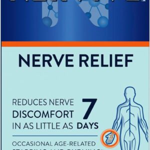 Nervive Nerve Relief, with Alpha Lipoic Acid to help Reduce Nerve Aches, Weakness & Discomfort in Fingers, Hands, Toes, & Feet*† ALA, Vitamins B12, B6, & B1, Turmeric, Ginger, 60ct