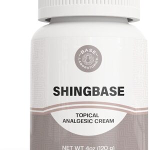 BASE LABORATORIES Shingbase Cream | Treatment & Pain Relief Cream | Lidocaine Pain Relief Relieving Balm Ointment - Ease and Treat Nerve Pain and More | 4oz