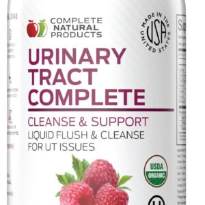 Complete Natural Urinary Tract Complete 8oz - Liquid Supplement for Urinary Tract Health with Organic Cranberry, D-Mannose, Beet Root, Fennel Seed, and Turmeric