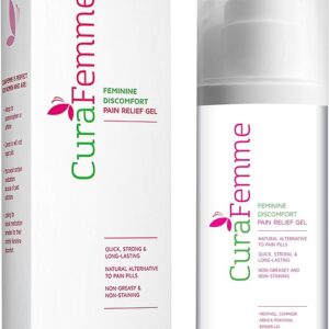 Menstrual Cramp Relief Period Pain Relief Cream Gel, Pain Physician Recommended, Made in The USA, Powerful Natural Herbal Enriched Topical for PMS Period Cramps 3.5 oz Pump Dispenser