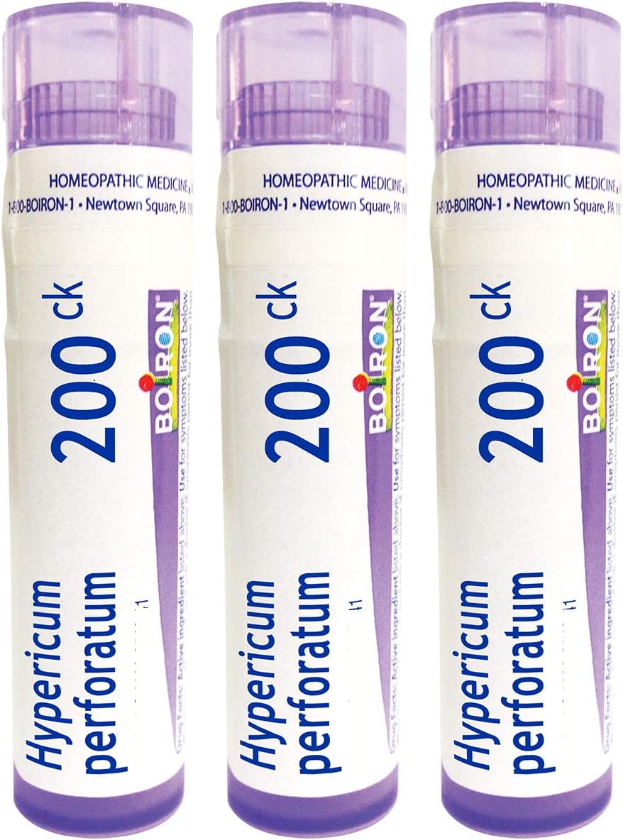 Boiron Hypericum Perforatum 200ck Homeopathic Medicine for Nerve Pain - 80 Pellets (Pack of 3)