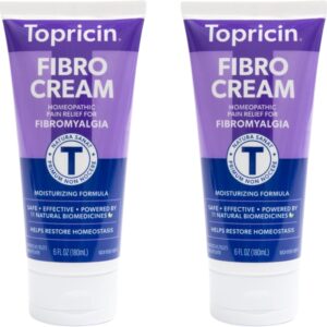 Topricin Fibro Pain Relieving Cream, Relief for Fibromyalgia with Patented Formula, Reduces Duration and Intensity of Fibromyalgia Episodes, Improves Sleep and Restores Energy (6 oz, Pack of 2)