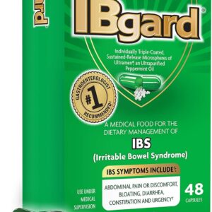 IBgard Gut Health Supplement, Peppermint Oil Capsules for Abdominal Comfort, 48 Capsules (Packaging May Vary)