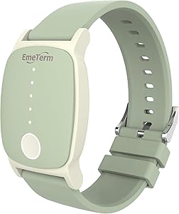EmeTerm Explore Mint Green Anti-Nausea Wristband IP67 Waterproof Morning Motion Travel Sickness Vomit Relief Rechargeable Classic Strap Design No Gel Drug Free Without Side Effects