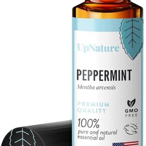 UpNature Peppermint Essential Oil Roll On - Morning Sickness Relief & Nausea Relief for Pregnant Women - 100% Pure Peppermint Oil, Pregnancy Must Haves