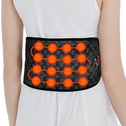 UTK Cordless Infrared Heating Pad - Wireless Rechargeable Heat Therapy for Back and Muscle Pain