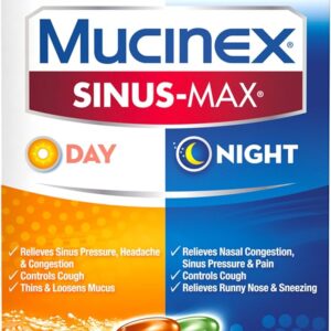 Mucinex Sinus Max Liquid Gels Day & Night, 24 Count (pack Of 24)