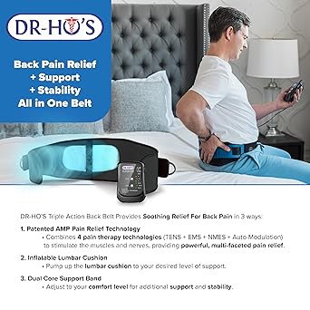 Dr Ho's Triple Action Back Belt Essential Package - TENS Machine, EMS and AMP TENS Unit Muscle Stimulator and Back Stimulator for Lower Pain - Image 4