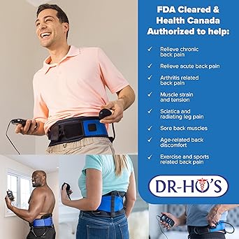 Dr Ho's Triple Action Back Belt Essential Package - TENS Machine, EMS and AMP TENS Unit Muscle Stimulator and Back Stimulator for Lower Pain - Image 3