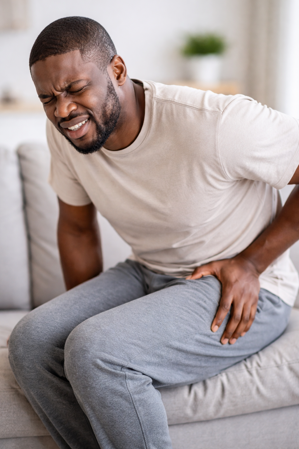 Person experiencing anal and rectal pain