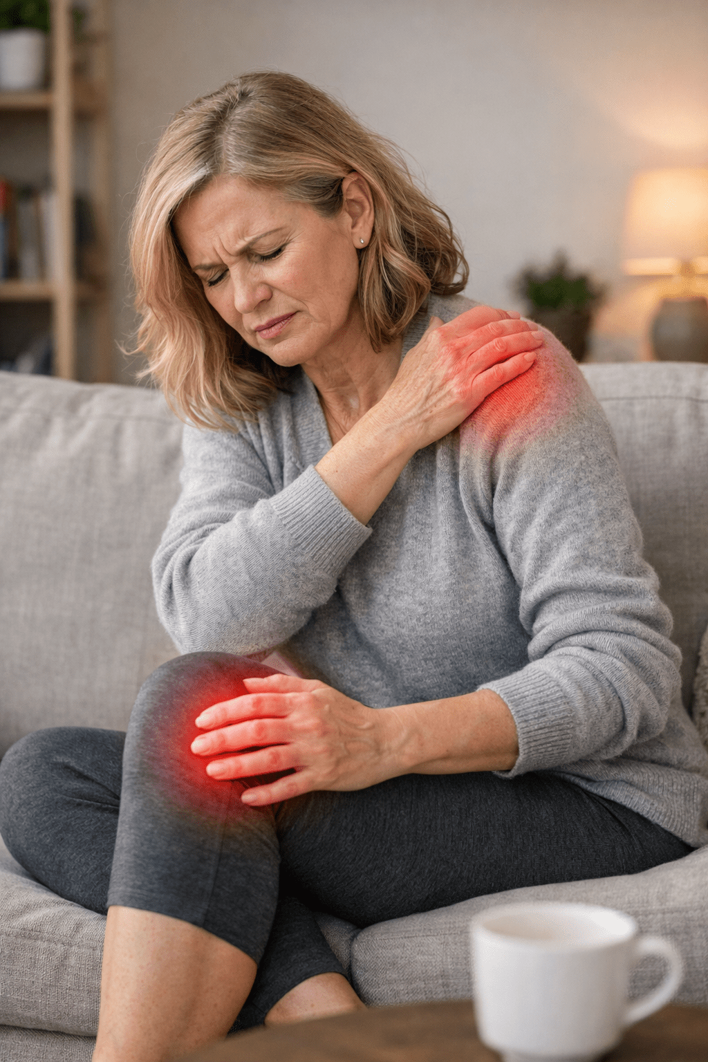 Person experiencing autoimmune, inflammatory and rheumatologic pain