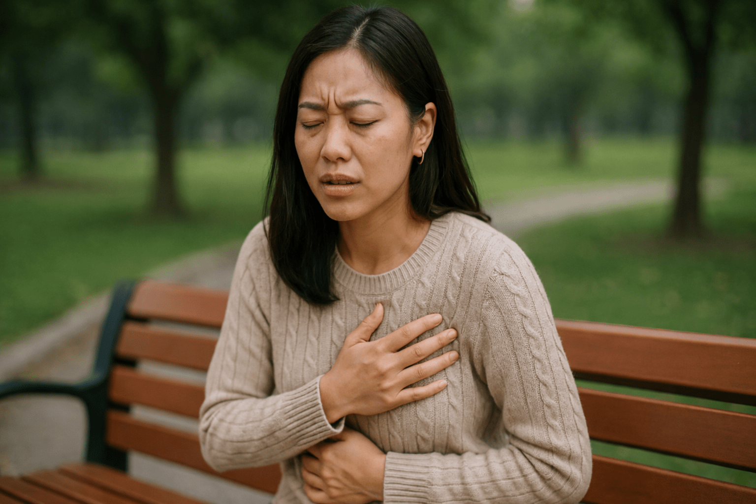 Chest pain illustration