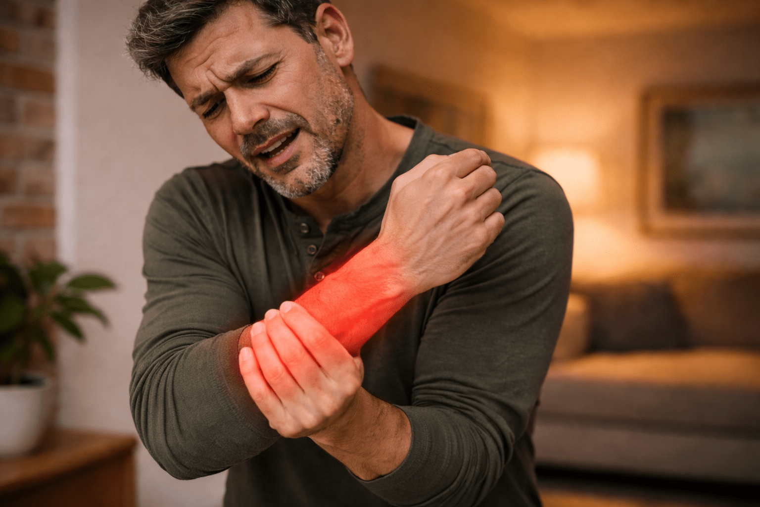 Forearm pain illustration