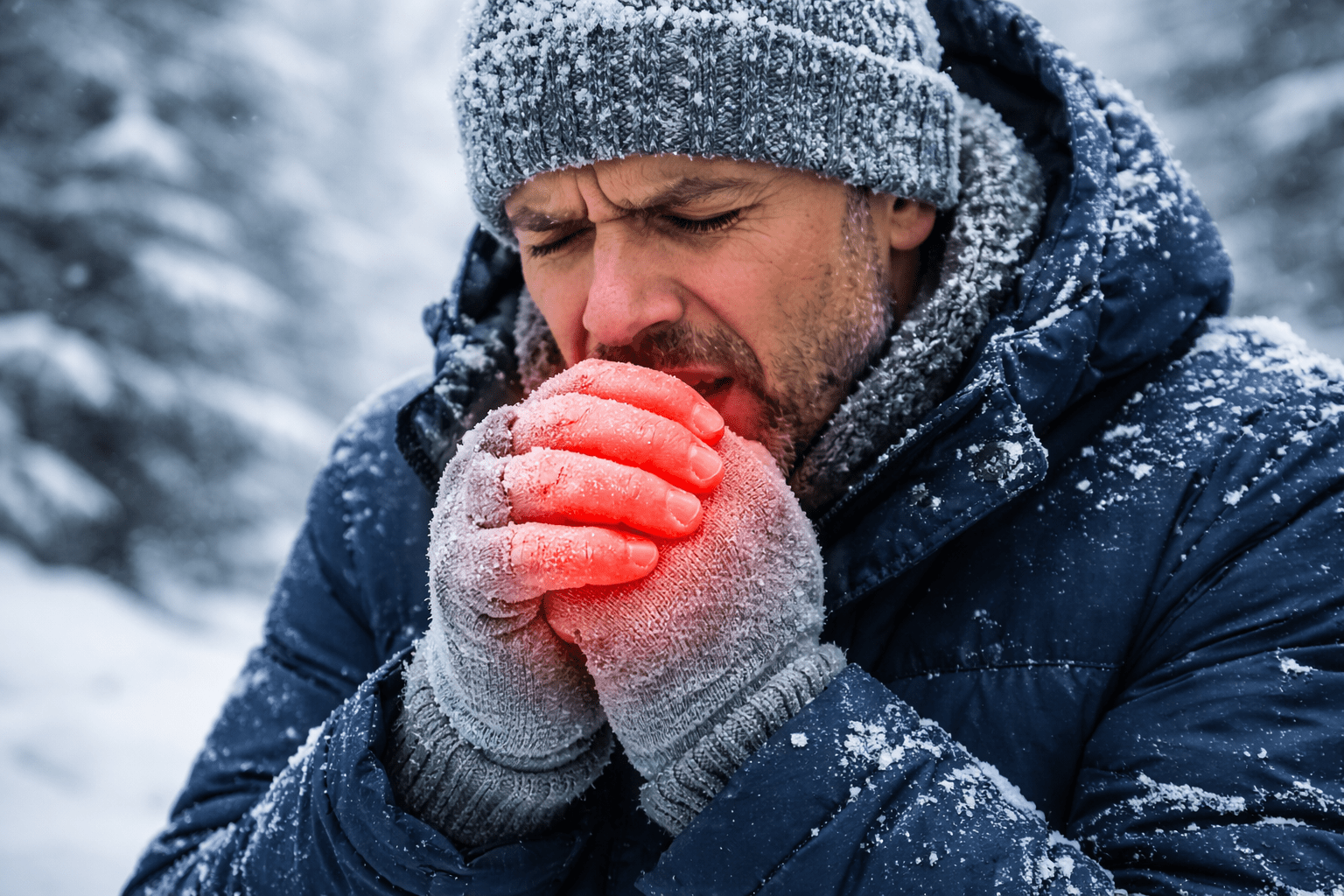 Frostbite recovery illustration