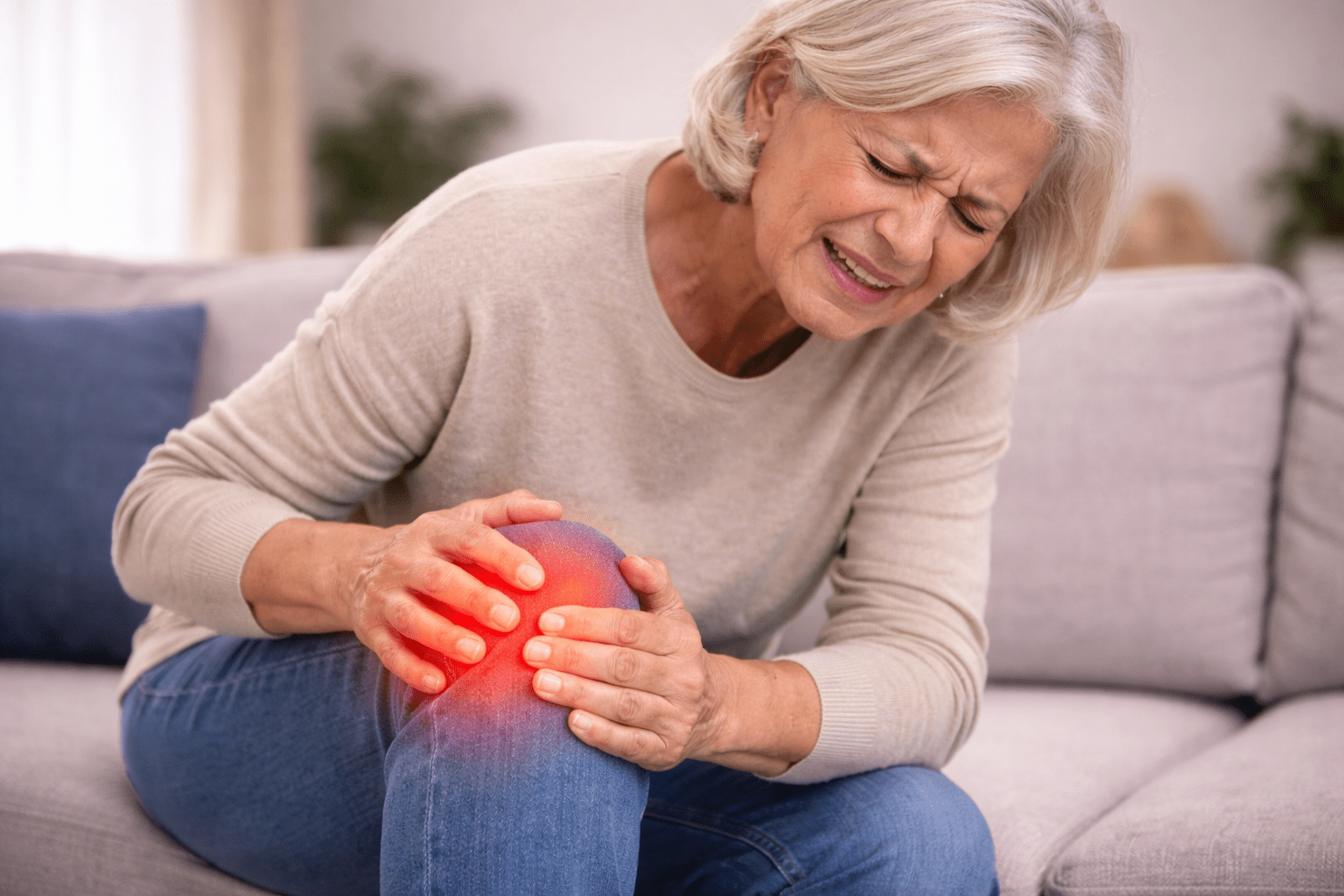 Knee pain illustration