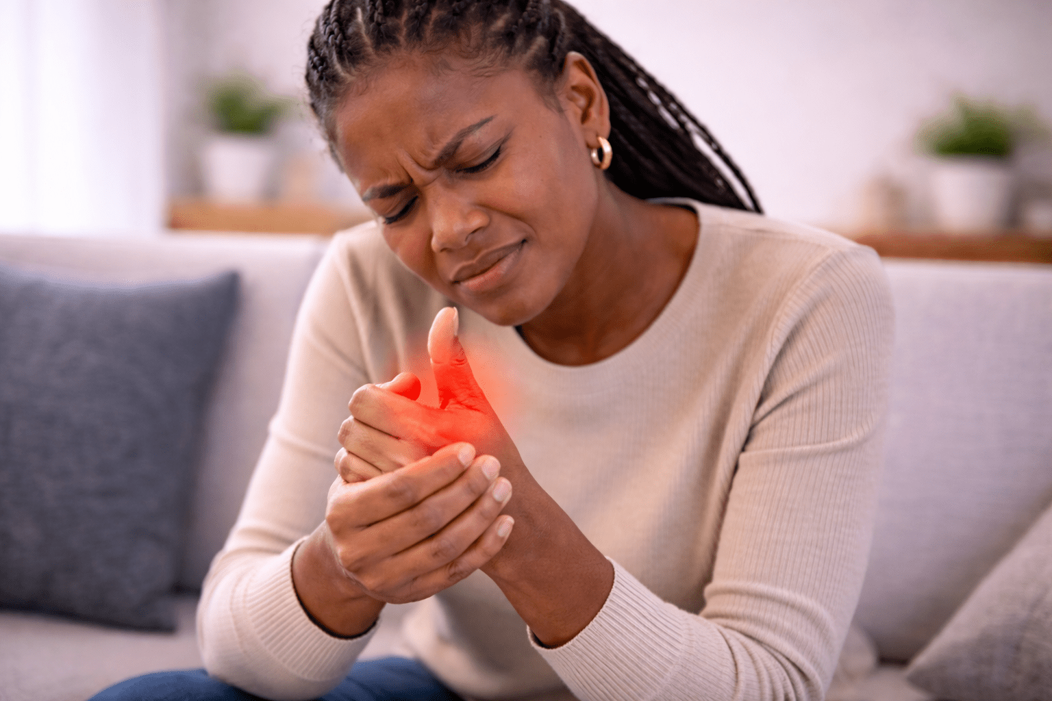 Thumb Pain Illustration