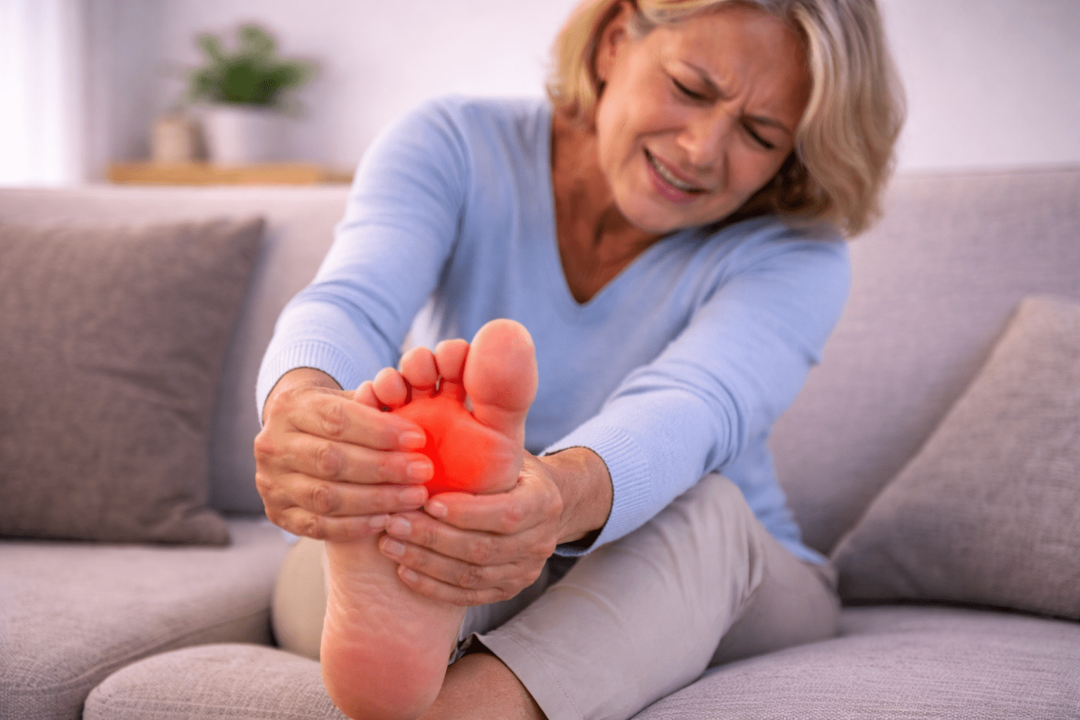 Toe Pain Illustration