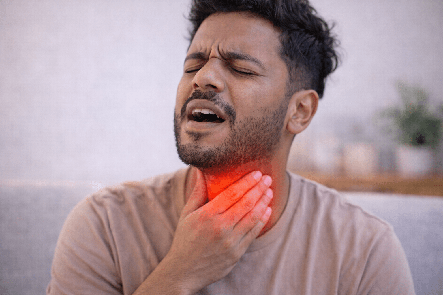 Sore Throat Illustration