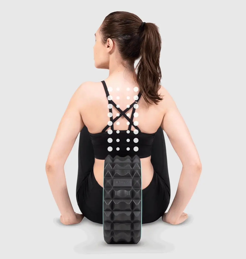 Chirp mobility wheel supporting spinal stretch, posture and lifestyle wellness
