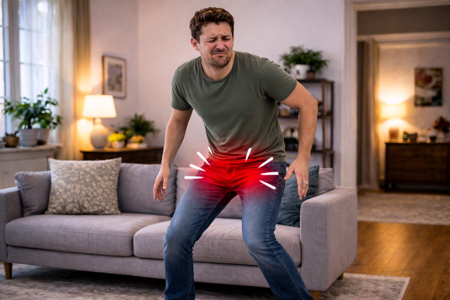 Groin Pain Illustration