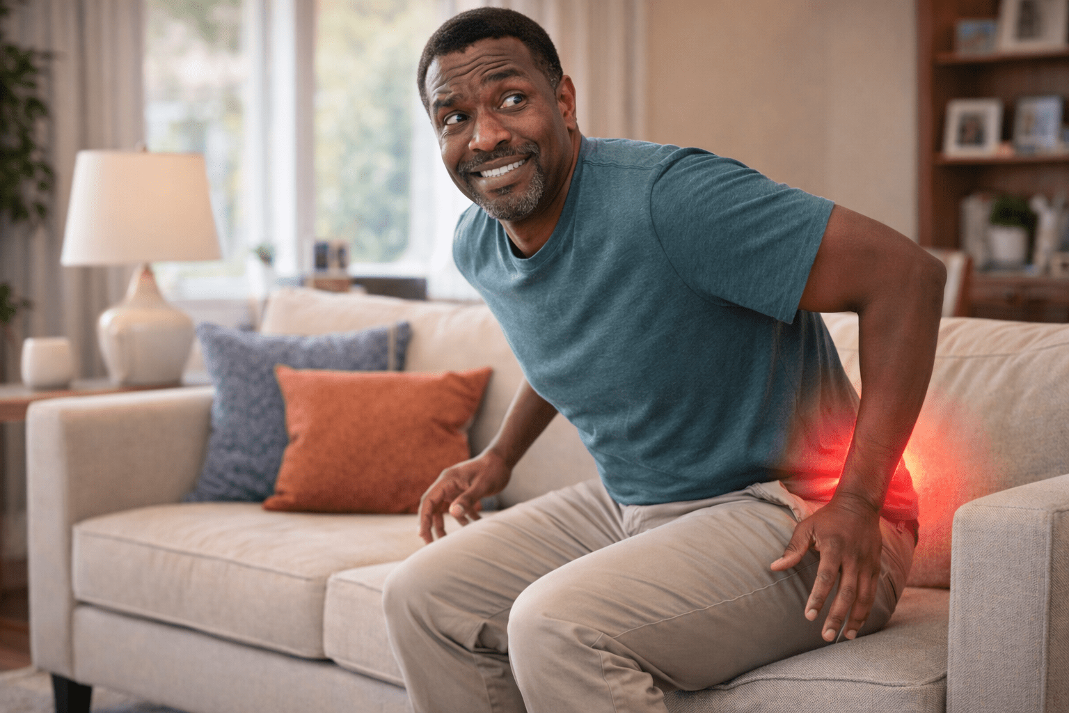 Hemorrhoid Pain Illustration