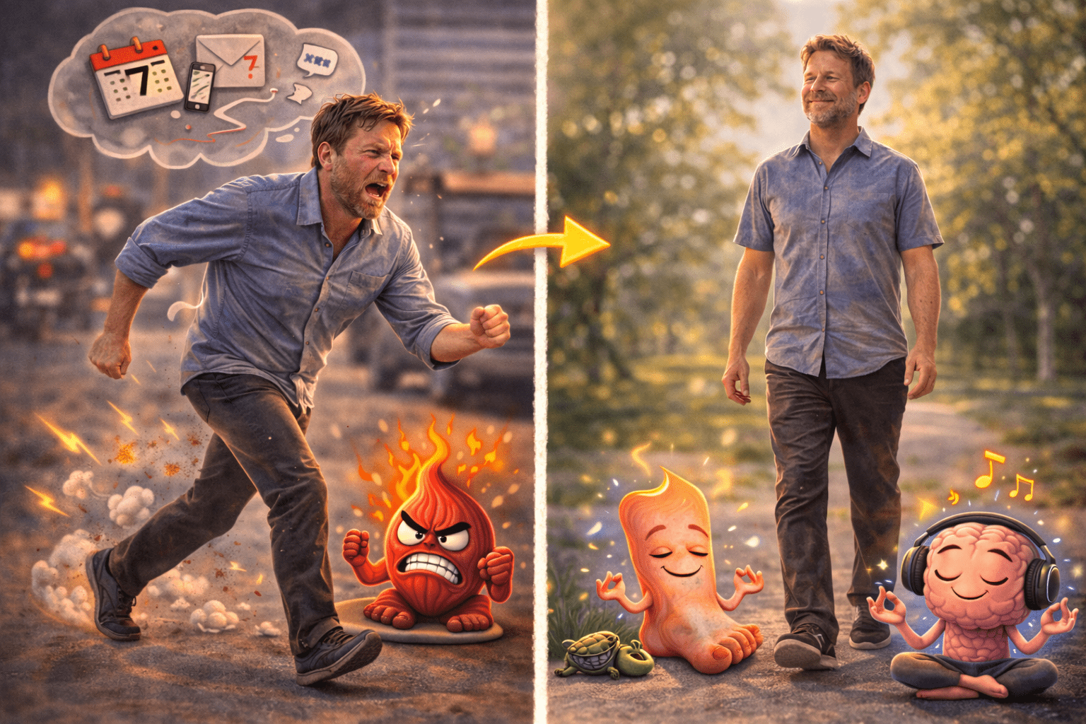 Mindful Walking Pain Relief