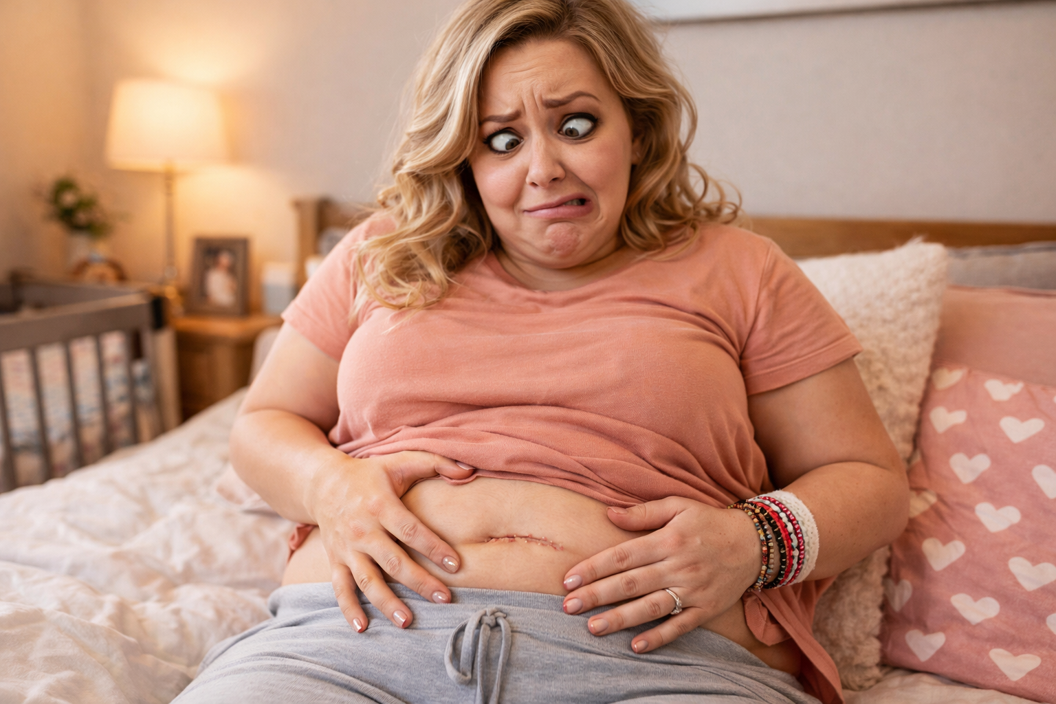 C-section scar pain recovery mobility posture healing