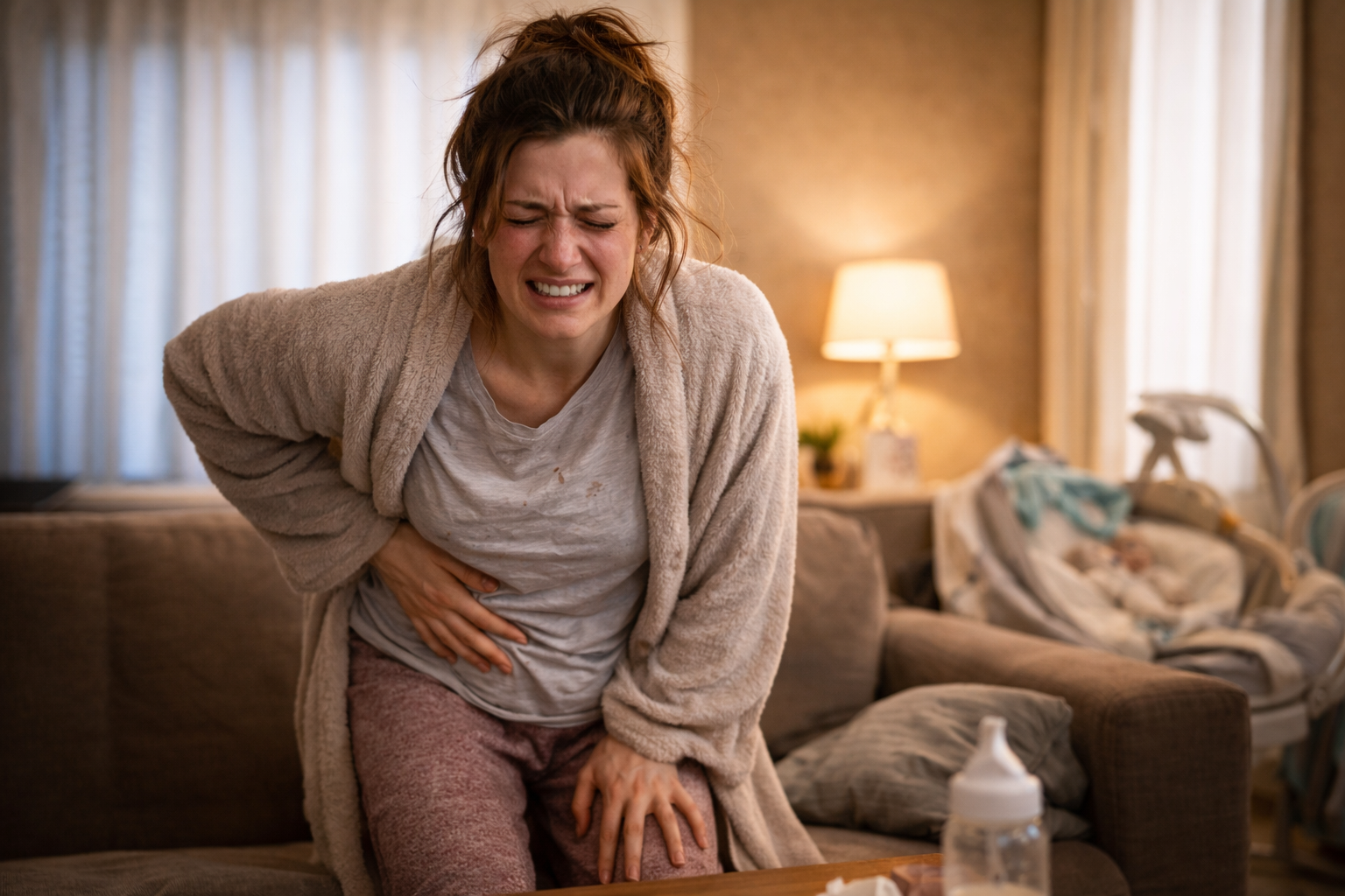 postpartum pain recovery soreness body fatigue after childbirth pelvic floor healing support care