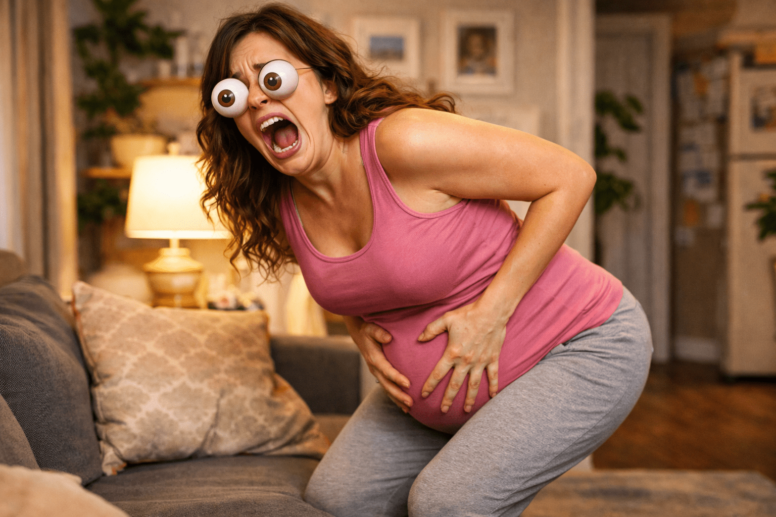 pregnancy round ligament pain lower abdomen sharp pain standing up support belly